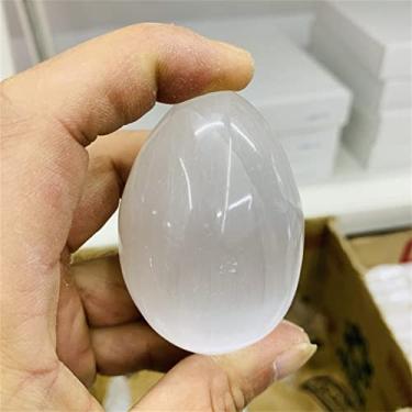 Imagem de Lâmpada de selenita natural curada amostra esculpida torre pirâmide varinha de cristal coração palmeira pedra Wicca decoração ponto prato branco presente como presente