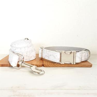 Imagem de Coleiras de cachorro com padrão de designer para cães pequenos e grandes conjunto de coleira de cachorro de identificação personalizada fivela de metal gravata borboleta coleira para animais de