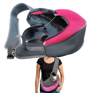 Imagem de Bolsa Pet Canguru Transporte Cachorro Gato Animais Estimaçao Passeio Viagem Caminhada Confortavel Segurança