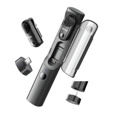 Imagem de Microfone Sem Fio Magic-05 Ai Usb-c P/celular Live - lapela