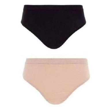 Imagem de Kit Com 6 Calcinhas Trifil Cintura Alta Sem Costura Ref.1971, G, Preto