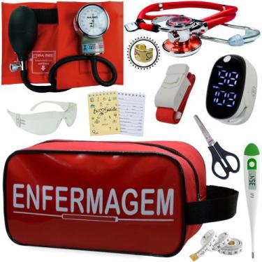 Imagem de Kit Enfermagem Aparelho Pressão Esteto Frete Grátis Promocao - Love Sa