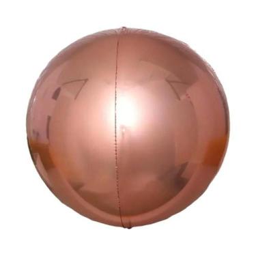 Imagem de Balão Metalizado 4D Prata E Dourado De 32 Polegadas, 3 Peças Para Deco