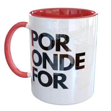 Imagem de Caneca Porcelana Dia Dos Namorados Por Onde For - Pense Canecas, Verme