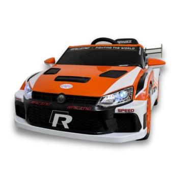 Imagem de Carrinho Elétrico Infantil 12V Speed Rally Laranja - Good Mood
