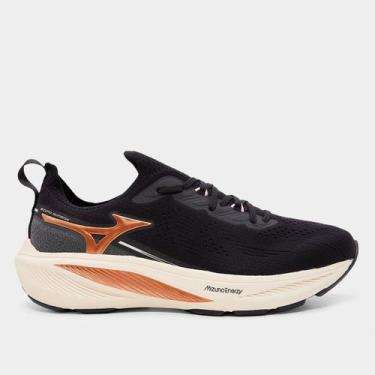 Imagem de Tênis Mizuno Sunrise Feminino, Preto, Bronze, 35