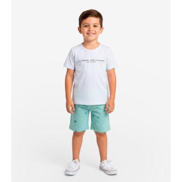 Imagem de Conjunto Infantil Camiseta e Bermuda Select Verde, 4, Verde