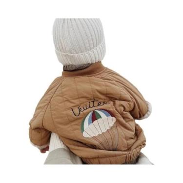 Imagem de Jaqueta De Algodão Acolchoada Para Meninas, Inverno, 1-6 Anos, Casaco 