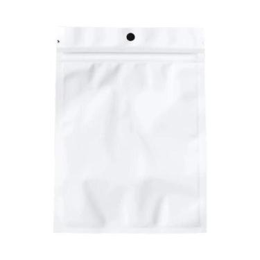 Imagem de Sacos Plásticos Brancos Autoadesivos Para Joias, Ziplock Para Armazena