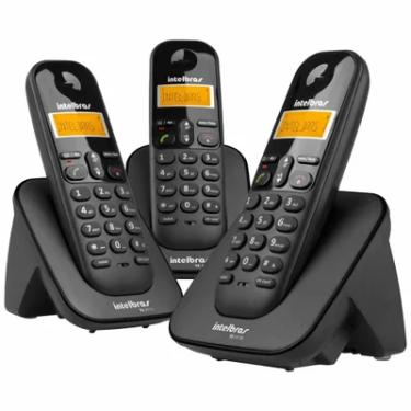 Imagem de Telefone Sem Fio Intelbras Ts 3113, Com 2 Ramais, Preto