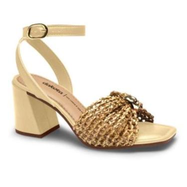 Imagem de Sandália Feminina Salto Bloco Palha Luxor Dakota Y9803-0001-Feminino