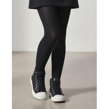 Imagem de Meia Calça Infantil Selene Inverno Quentinha Fio 80 Original Branco, P