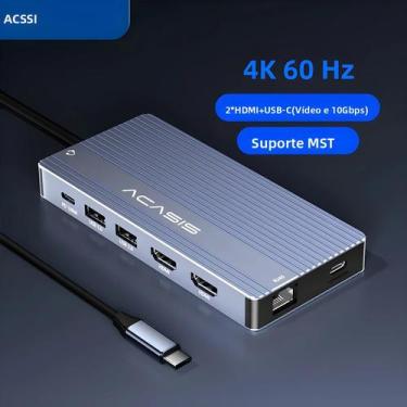 Imagem de Estação De Docking USB C 14-em-1 100W PD 4K60Hz HDMI Portas De 10Gbps 