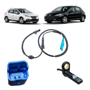 Imagem de Sensor Abs Citroen Peugeot C3 C4 207 208 2 Pinos 9665455580 - Solar