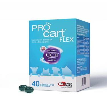 Imagem de Pro Cart Flex 40 Cápsulas Agener  Suplemento Articular Cães e Gatos co