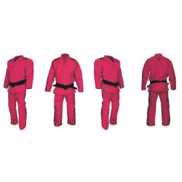 Imagem de Kimono Jiu Jitsu Trançado Especial Adulto Marca Aranha, Rosa, A1