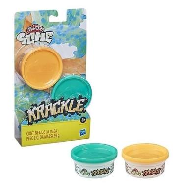 Imagem de Play-Doh Slime Krackle Laranja e Verde - E8788 E8811 - Hasbro