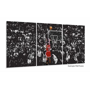 Imagem de Quadro Michael Jordan Basquete Sexta Tela Em Tecido 120x60