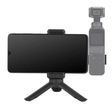 Imagem de Tripé de câmera, tripé portátil para DJI OSMO bolso compatível com largura do telefone celular de 6 a 10 cm