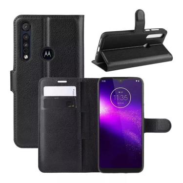 Imagem de Capa Carteira (PRETA) Flip Antishock Porta Cartão P/ Motorola Moto Moto One Macro