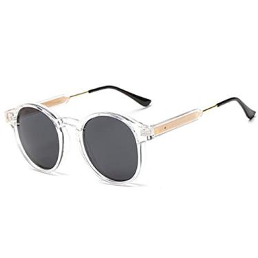 Imagem de Óculos de Sol Feminino Design Verão Vintage Rodada Viagem Óculos de Sol Masculino Óculos de Sol Feminino Outdoor UV400, Branco, Outros