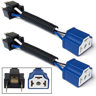 Imagem de H4 – Tomada de farol de cerâmica resistente 14 AWG para carro, caminhão, barco, farol marinho, retrofit – H4/9003 (pacote com 2)