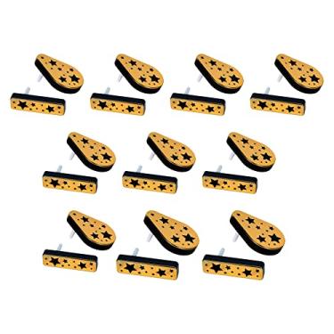 Imagem de Beistle 20 peças de plástico preto e dourado metálico Noisemakers NYE Supplies, Awards Night Events, lembrancinhas de festa de aniversário, 11,2 cm x 7,6 cm