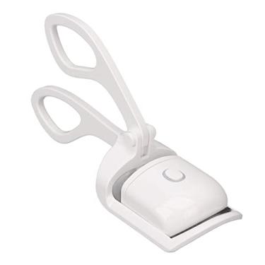 Imagem de Modelador de cílios aquecido, mini modelador elétrico de cílios aquecido, 10S, aquecimento rápido, recarregável, de longa duração, seguro para cílios (branco)
