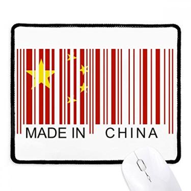 Imagem de China Bar Code National Chinês Mousepad com borda costurada Tapete de borracha para jogos