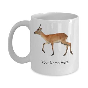Imagem de Caneca vermelha personalizada lechwe, copo de café vermelho-lechwe, ideia de presente vermelho-lechwe, copo de café vermelho personalizado, caneca vermelha personalizada - caneca de café 325 ml