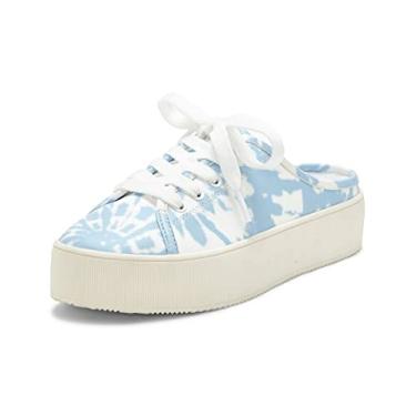 Imagem de Jessica Simpson T nis feminino Eyden Mules com cadar o Combo branco brilhante, Combo branco brilhante, 8.5