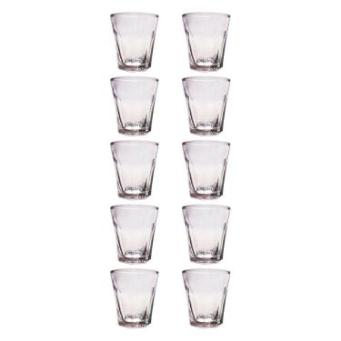 Imagem de Jogo 10 Copos Shot Vidro Cachaça Vodka Tequila Dose 45mL Bar