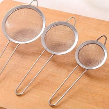 Imagem de Jogo 3 peneiras em Aço Inox Luxo P, M e G