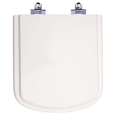 Imagem de Assento Sanitário Laqueado Soft Close Dumas Branco Para Vaso Eternit