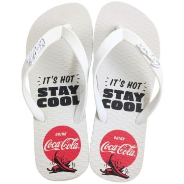 Imagem de Chinelo de Dedo Masculino Casual Dia a Dia Borracha Coca Cola Stay Cool Cc4171-Masculino