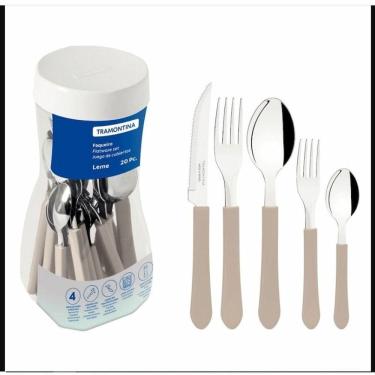 Imagem de Faqueiro Tramontina Leme com Lâminas em Aço Inox e Cabos de 