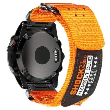 Imagem de Pulseira de relógio de nylon macio de 22 mm para Garmin Fenix 8 de 47 mm, Fenix 7/7 Pro, Fenix 5/5 Plus/6/6 Pro, Instinct/2/3 de 45 mm, Forerunner 935/945/965