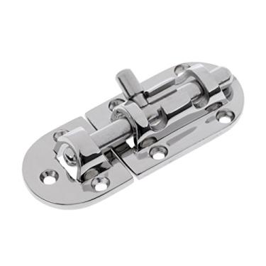 Imagem de 60/90/110 mm Fechadura de janela de porta de barco marítimo, aço inoxidável 316, fecho de parafuso de barril deslizante, fechaduras de ferrolho deslizantes, fivela de alavanca de puxar com almofada de