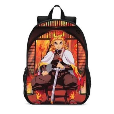 Imagem de Mochila Escolar Infanto Juvenil Anime Demon Slayer Rengoku Novidades 0142-Unissex