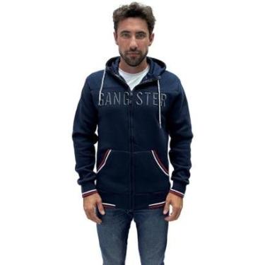 Imagem de Blusa Gangster de Moletom Aberta Masculina-Masculino