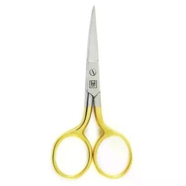 Imagem de Tesoura de Unhas Curva Dourado Dilcintia-Unissex