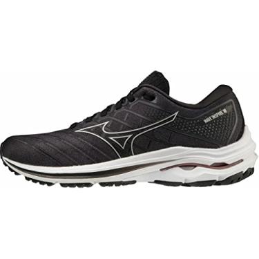 Imagem de Mizuno Wave Inspire 18 Tênis de corrida feminino (largura D) - AW22, Preto, 11.5 Wide