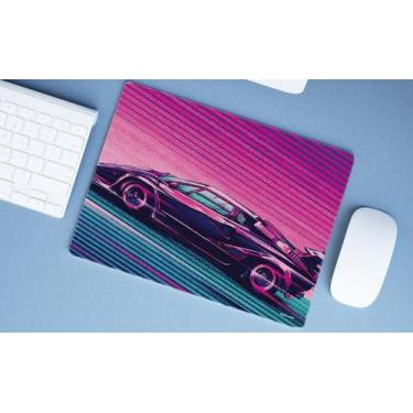 Imagem de Mouse Pad Emborrachado Personalizado Grande Carro Tunado Tunnig Rosa e