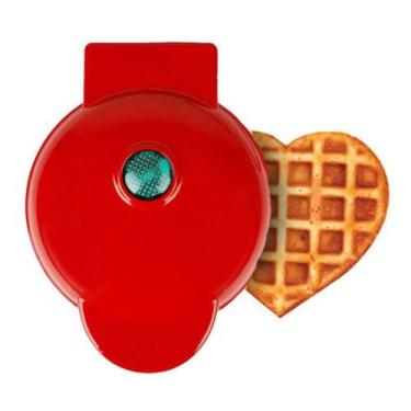 Imagem de Maquina Para Fazer Waffle Portátil Antiaderende 110v 350w lanche elétr