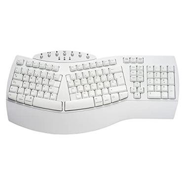 Imagem de Perixx PERIBOARD-612W ES Teclado Inalámbrico 2.4GHz con divisiones - Sistema Dual y Bluetooth 4.0 - Compatível com Windows y MacOS - Blanco - QWERTY Español…