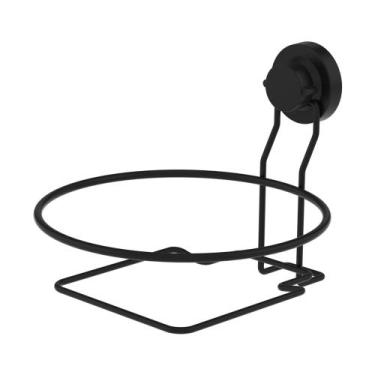 Imagem de Suporte para Lixeira Redondo 20cm Aço Carbono Ventosa - Future Industr