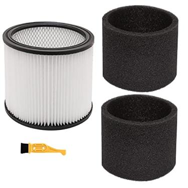 Imagem de ANBOO 90304 90350 90333 9030462 Cartucho de espuma de filtro compatível com aspiradores de pó secos e molhados Shop-Vac de 5 galões Compare com a peça # 90304,90585