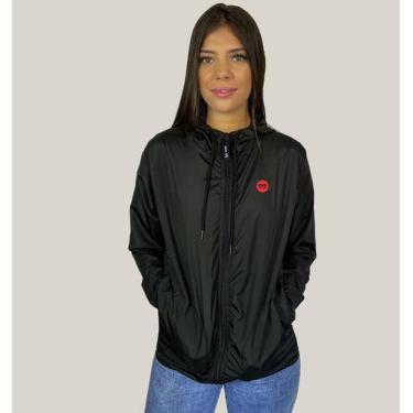 Imagem de Jaqueta Corta Vento Feminina Preta WSS Brasil - Web Surf Shop - WSS Br