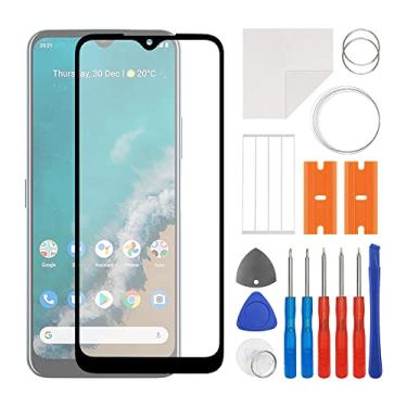 Imagem de SWARK Substituição da lente do painel externo de vidro frontal + OCA compatível com Nokia G50 TA-1358, TA-1390, TA-1370, TA-1367, TA-1361 (sem tela LCD e digitalizador de toque) com kit de reparo