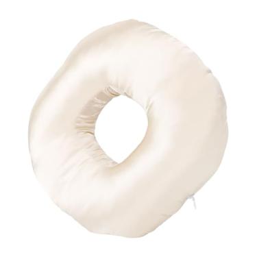 Imagem de Travesseiro Lateral, Travesseiro de Orelha, Cetim Sedoso, Grande Orifício de Abertura para Travessas Laterais